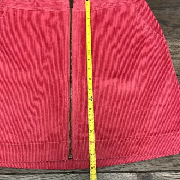 Gap Women’s Mini Corduroy Full Zip Skirt Pink 8 - Picture 5 of 8